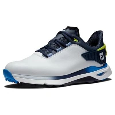 Image of FootJoy Men&#039;s Pro/SLX Golf Shoe, White/Navy/Blue, 6 UK