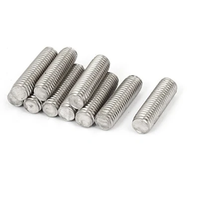 Image of Sourcingmap M10 x 35mm 304 Stainless Steel Fully Threaded Rods Fasteners Silver Tone 10 Pcs