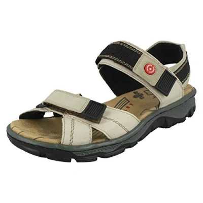 Image of Rieker Women’s 68851 Closed Toe Sandals, Beige (crema/champignon / 60), 5 UK
