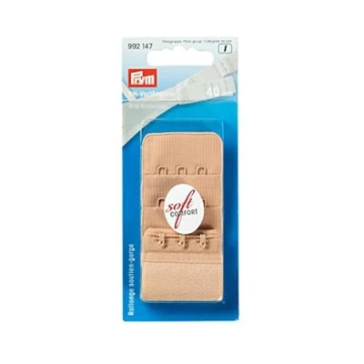 Image of Prym Bra Extender, 86 Polyamide/14 Percent Elastane, Beige, 9.3 x 5.7 2.1 cm