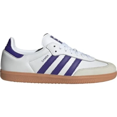 Image of adidas Originals Samba OG Unisex Trainers, Size: 7.5, Footwear white/solar red/off white Leather