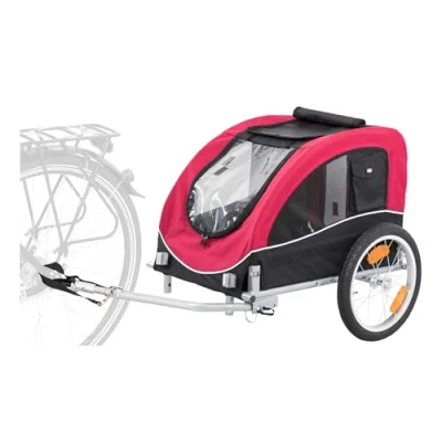 Image of TRIXIE Pet Bike Trailer, Dog Bicycle Foldable, Easy to Assemble