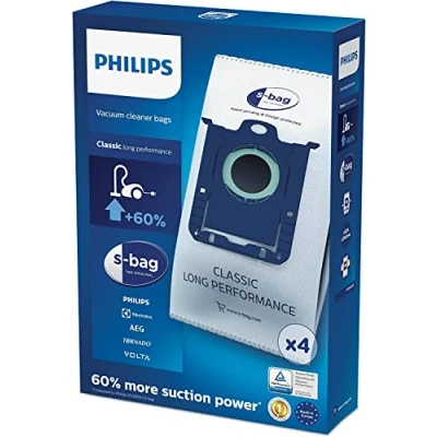 Image of Philips FC8021/03 S Bag Classic Vacuum Cleaner Bags Pack of 4