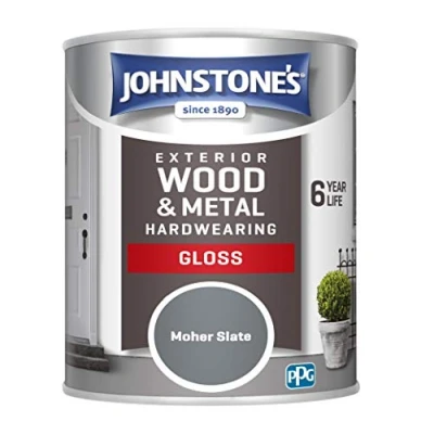 Image of Johnstone&#039;s Exterior Hardwearing Gloss Paint Mohair Slate 750ml