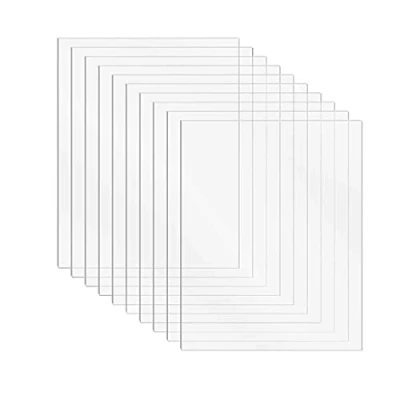 Image of DARENYI 10 Pcs Acrylic Sheet Clear Plastic 1mm Transparent for Drawing, Printing, Craft DIY, Picture Frame etc(18 x 13cm)