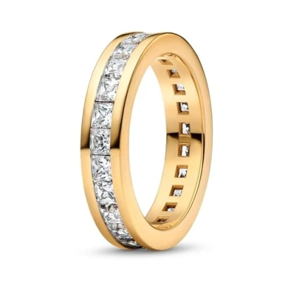 Image of Pandora Gold Eternity Channel Ring 52