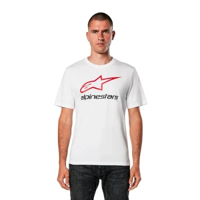 Image of Alpinestars Men&#039;s Always 2.0 CSF Tee T Shirt, White/Red/Black, L