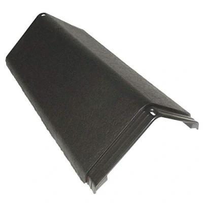 Image of 2 x Slate Grey Enviro Tile Ridge Cap Roof Apex Lightweight Synthetic Plastic Roofing