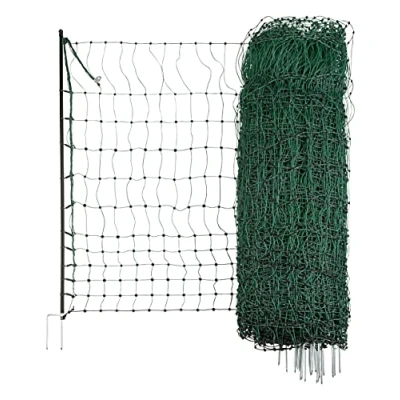 Image of Kerbl 292274 Poultry Net, Green, Electrically Conductive 15 m / 106 cm/Double Tip, 3.6 kg