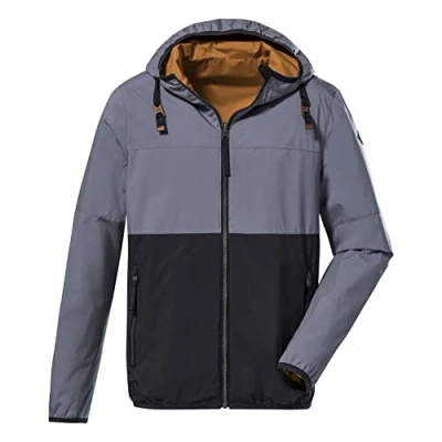 Image of G.I.G.A. DX GS 11 MN JCKT 38216 000 Men&#039;s Functional Reversible Jacket with Hood Steel Blue 3XL