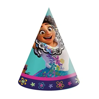 Image of Procos Encanto 6 Party Hats Cardboard Multi Coloured