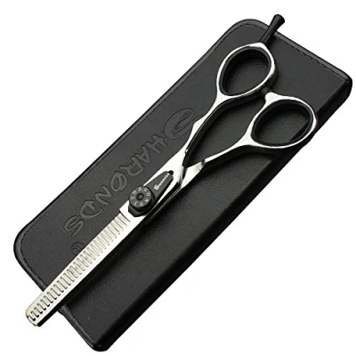 Image of 5.5 inch Japan 440C Laser Cutting Professional Hairdressing Hair Stylist Trim and sparse Scissors (Thining Scissors)