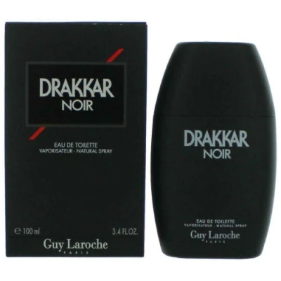 Image of Drakkar Noir By Guy Laroche Iconic Designer Fragrance Intense &amp; Powerful Eau de Toilette Fougere Blend Aromatic Spices Long Lasting Mens Cologne Day and Evening Scent, 100ml