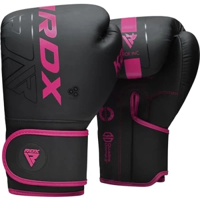 Image of RDX Women Boxing Gloves, Pro Training Sparring, Maya Hide Leather, Muay Thai MMA Kickboxing, Adult, Heavy Punching Bag Focus Mitts Pads Workout, Ventilated Palm, Multi Layered, 8 10 12 14 16 Oz