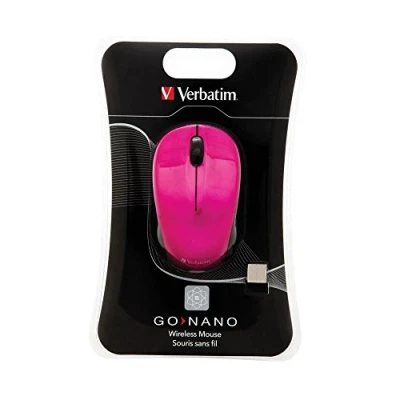 Image of Verbatim GO NANO mice (RF Wireless, office, Wheel, Batteries, Mac OS