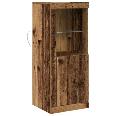 Image of vidaXL sideboard/buffet reclaimed wood dining room/hallway storage rustic weathered brown finish