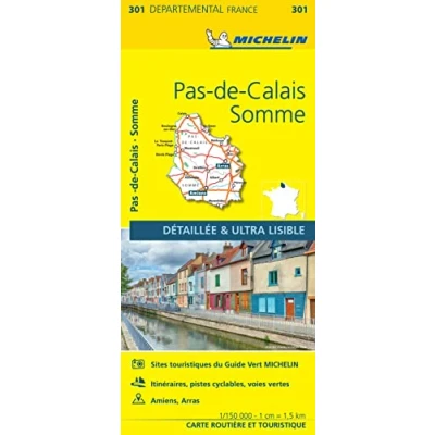 Image of Pas de Calais, Somme Michelin Local Map 301