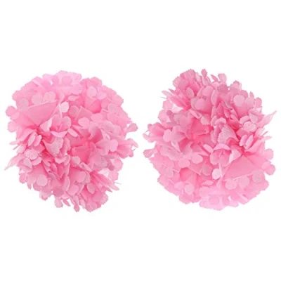 Image of Zac&#039;s Alter Ego Set of 2 Soft Chiffon Ruffle Hair Scrunchies with Flower Ends