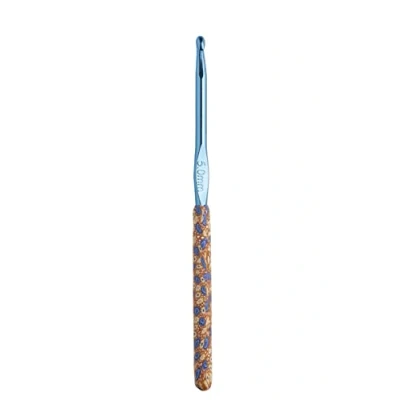 Image of The Quilted Bear Crochet Hooks Premium Soft Grip Floral with Ergonomic Polymer Clay Handle (5mm Hook)