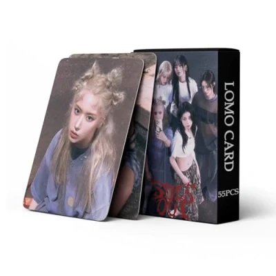 Image of 55 x Kpop NMIXX Fe3O4 Cards: Stick Out Cards Mini Fe3O4: Album Merch Photocards Set Photo Fan Gift