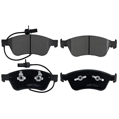 Image of 4E0698151, 4E0698151A, 4E0698151B, 4E0698151E, 4E0698151J Brake pad set BLUE PRINT ADV184270 Front Axle incl. wear warning contact with piston clip