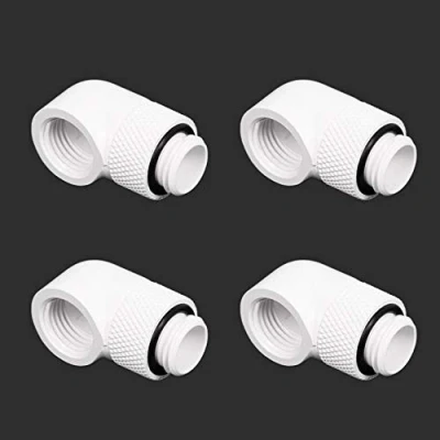 Image of Barrow G1/4 Male Rotary to 90 Degree Female Angle White (4 Pack)