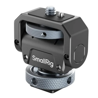 Image of SMALLRIG Camera Monitor Mount with Cold Shoe Lite, Swivel 360 and Tilt 180 Holder, Max Load of 90 3.2kg 3809B