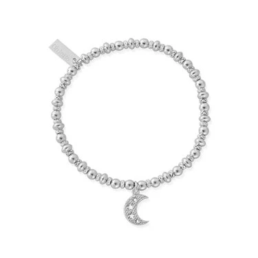 Image of ChloBo Silver Didi Sparkle Starry Moon Bracelet SBDS3078