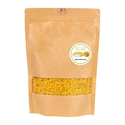 Image of TooGet Pure Yellow Beeswax Pellets, Natural Beads, Pastilles Premium Quality, Cosmetic Grade 14 OZ