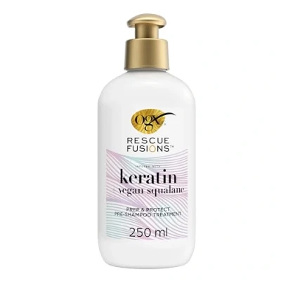 Image of OGX Rescue Fusions Prep &amp; Protect Pre shampoo Treatment, 250ml