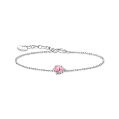Image of Thomas Sabo Eine Grösse 925 Sterling Silver White Cubic Zirconia Teardrop Bracelet A2159 051 9 Zirconia, Grösse, Silver,