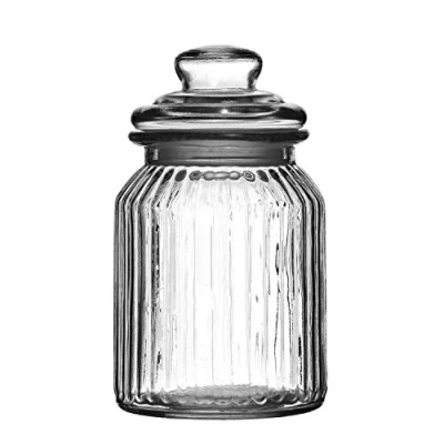 Image of Premier Housewares Ribbed Storage Jar, 990 ml