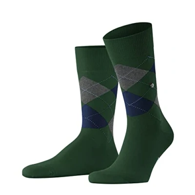 Image of Burlington KING Onesize Socks, Men&#039;s, Size: 7,5 11, Grün grau blau