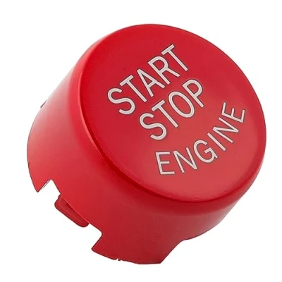 Image of Car Red Engine Start Stop Switch Push Button Cover For BMW F Chassis F20 F21 F10 F30 F31 F01 F02 F12 F13 F22 F23 F15 F16 F25 F26 F48 with OFF