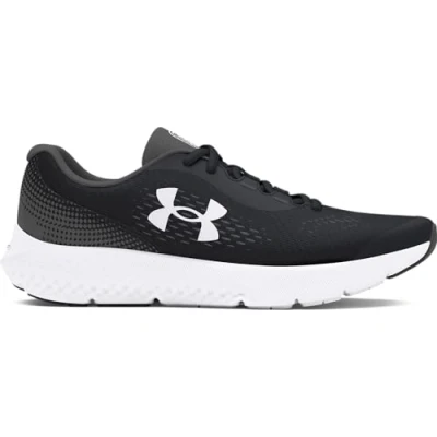 Image of Under Armour Visual Cushioning BGS Charged Rogue Stabilty running shoes for kids, Size: 3, Black Textile
