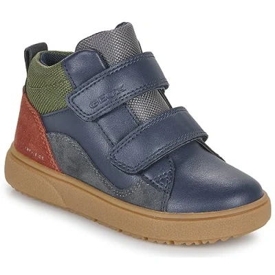 Image of Geox J Theleven Boy B ABX Sneaker, Navy Dark Grey, 5 UK