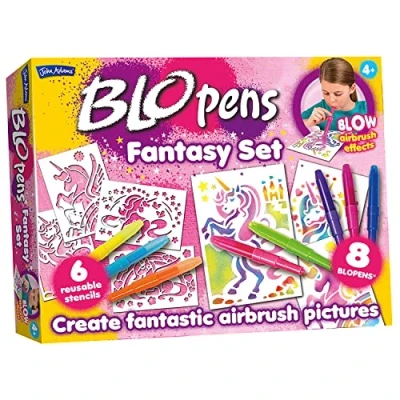 Image of John Adams BLOPENS® Fantasy Activity Set: Blow airbrush effects Arts &amp; crafts Ages 4+