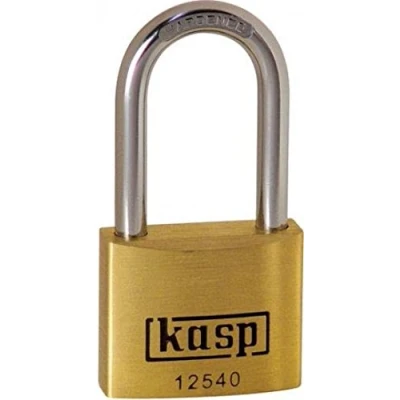 Image of Kasp Premium Brass Padlock 40x40mm Long Shackle KA25401