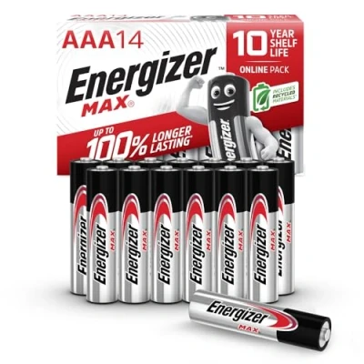Image of Energizer AAA Batteries, Max, Triple A Battery Pack Amazon Exclusive, 14
