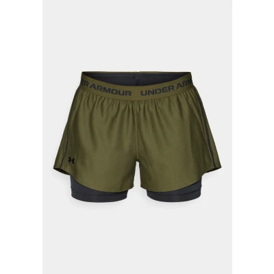 Image of Under Armour PLAY UP Shorts Sports shorts, Women&#039;s, Size: Large, Expedition green/black