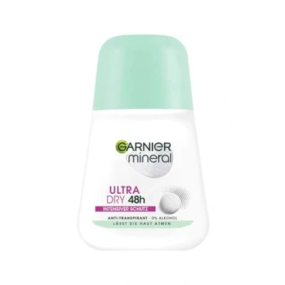 Image of Garnier Antiperspirant, Intensive Protection Against Body Odour &amp; Underarm Wetness, Up to 48 Hours Effect, Mineral UltraDry, 1 x 50 ml