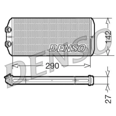 Image of 6448Q6, 6448S6 Heat Exchanger DENSO DRR07005 CITROËN: Xsara Picasso, Berlingo II