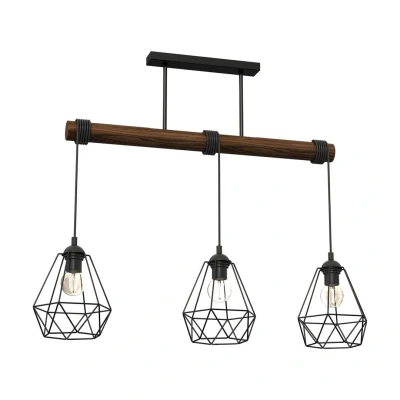Image of Milagro Wire Pendant Lamp Acero 3xE27