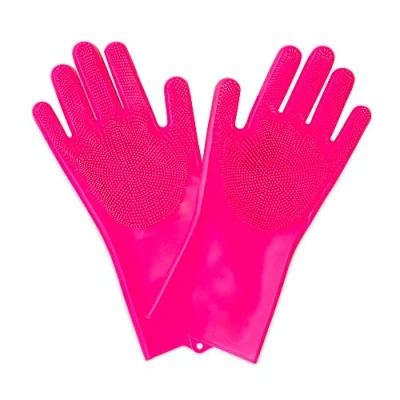 Image of Muc Off Deep Scrubber Gloves, Small Reusable, Waterproof Silicone Gloves For Bike And Motorcycle Cleaning Heat Resistant BPA Free
