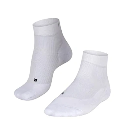 Image of FALKE Women&#039;s TE4 Short W SSO Cotton Anti Blister 1 Pair Tennis Socks, White (White 2000), 2.5 3.5