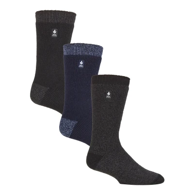 Image of HEAT HOLDERS 3 Pair Pack Multipack Mens Insulated Thermal Socks for Winter 6 11