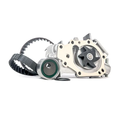 Image of 7701472675, 7701472675S1 water pump + Timing Belt Kit FEBI BILSTEIN 32736 with 87 17mm rounded tooth profile Plastic RENAULT: TWINGO 1