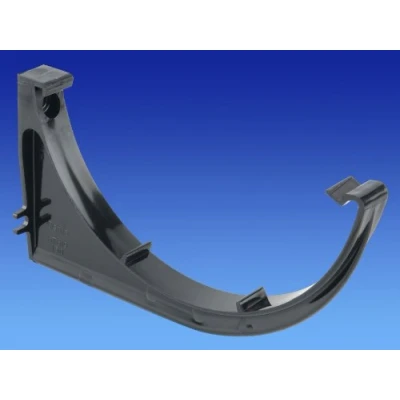 Image of OSMA Roofline Commercial 150mm Half Round Gutter Support Bracket Black 6T619b