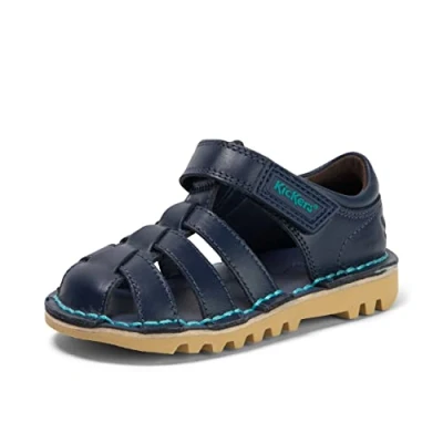 Image of Kickers Infant Boy&#039;s Kick Fisherman Sandal, Navy, 8.5 UK Child