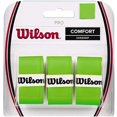 Image of Wilson Unisex Adult Pro Overgrip, Green , 3 Pack
